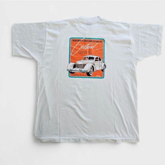 Vintage Auburn Cord Duesenberg Car Museum 1994 Festival Graphic Tee T-Shirt XL - Picture 1 of 12